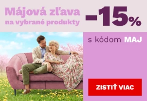 Májová sleva 15% na vybrané produkty 1-4-5-2026