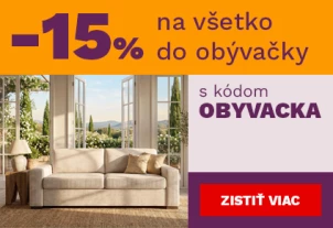 15 % na vše do obýváku 1-4-6-2026
