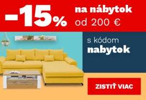 15 % nábytek nad 6000,- 200€ 2-4-3-2026