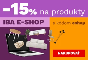 15 % na produkty jen v e-shopu 5-12-3-2026