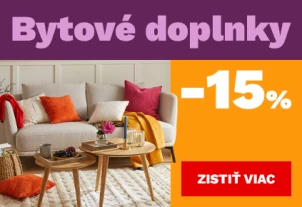 15 % na bytové doplňky 7-8-6-2025