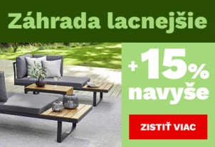 15% NAVÍC na již zlevněnou ZAHRADU 7.-8.6.2025