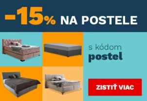 15 % na postele 8-10-2-2026