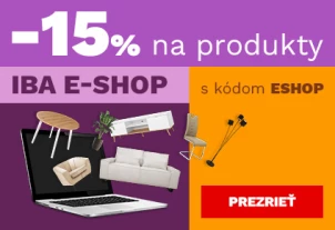 15 % na produkty jen v e-shopu 17-19-7-2026