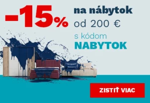 15 % nábytek nad 6000,- 200€ 18-21-5-2026