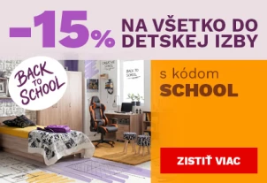 15 % sleva na vše do dětského pokoje 24-27-8-2026