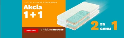 Matrace 1+1 zdarma 1-31-12-2025