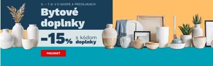 15 % na bytové doplňky 5-7-6-2026