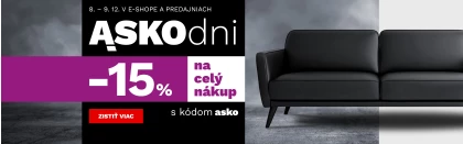 ASKO dny 15% na vše 8-9-12-2025