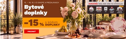 15 % na bytové doplňky 15-16-10-2026