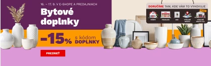 15 % na bytové doplňky 16-17-9-2026