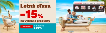 LETNÍ SLEVA 15 % na vybrané produkty 17-19-8-2026