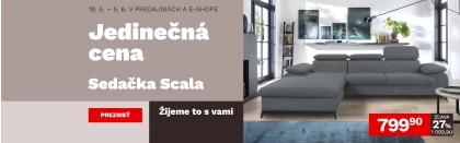 Sedačka Scala za super cenu 19.5. - 5.6.2025