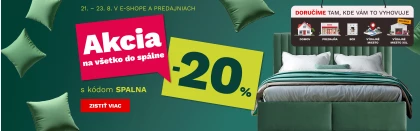 20 % na vše do ložnice 21-23-8-2026