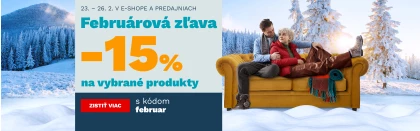 Únorová sleva 15% na vybrané produkty 23-26-2-2026
