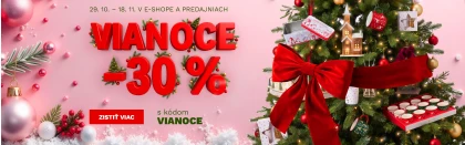 30 % na vánoční zboží 29.10. - 18.11.2026