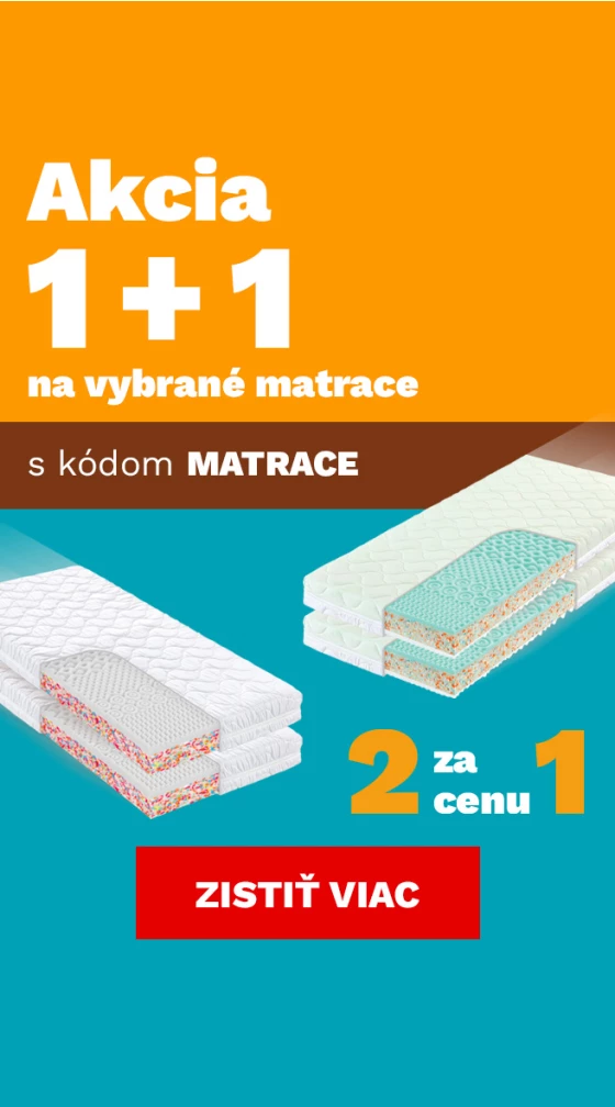 Matrace 1+1 zdarma 1-30-6-2026