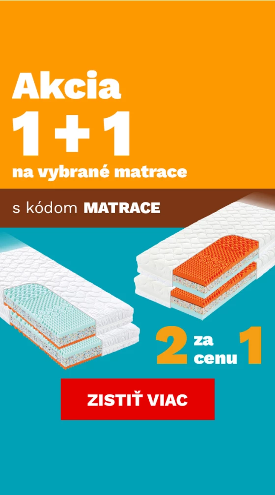Matrace 1+1 zdarma 1-30-9-2026