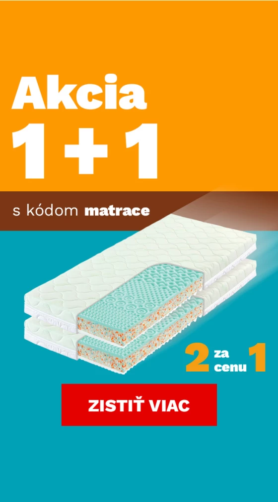 Matrace 1+1 zdarma 5.1. - 31.3.2026