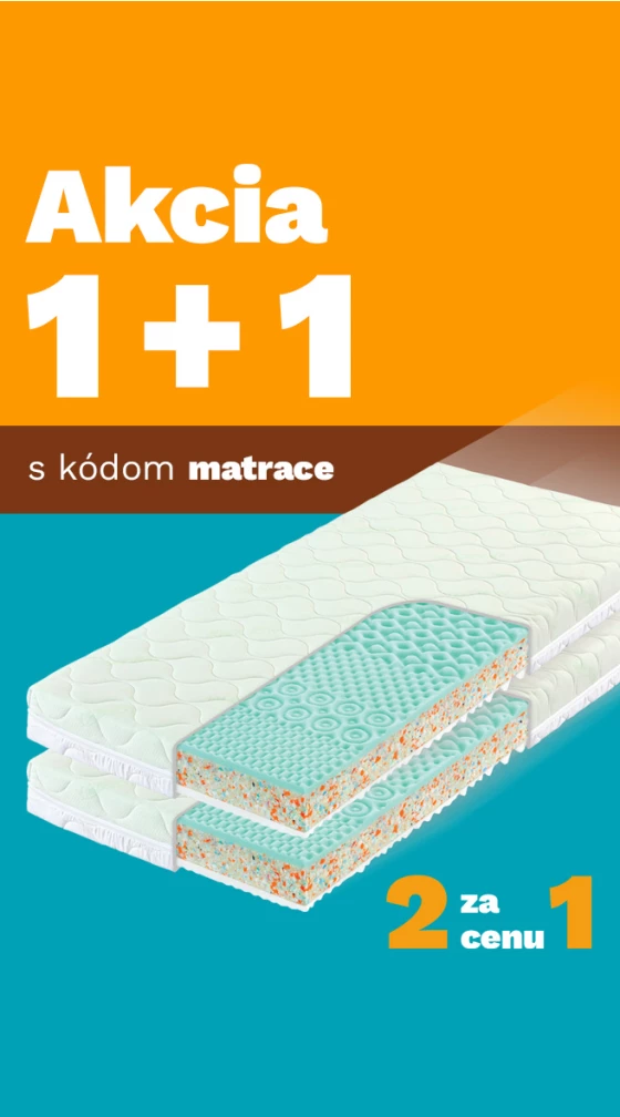 Matrace 1+1 zdarma 1-31-12-2025