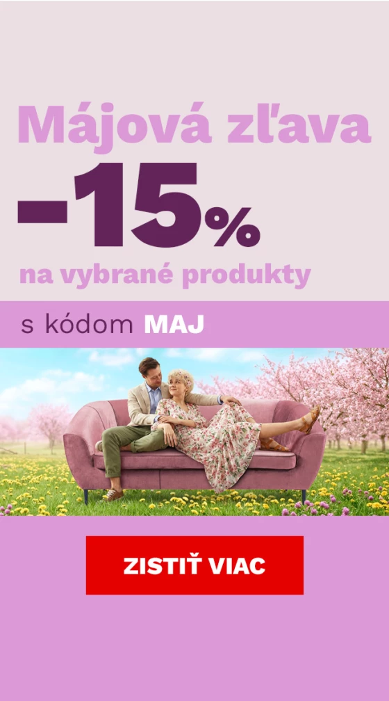 Májová sleva 15% na vybrané produkty 1-4-5-2026