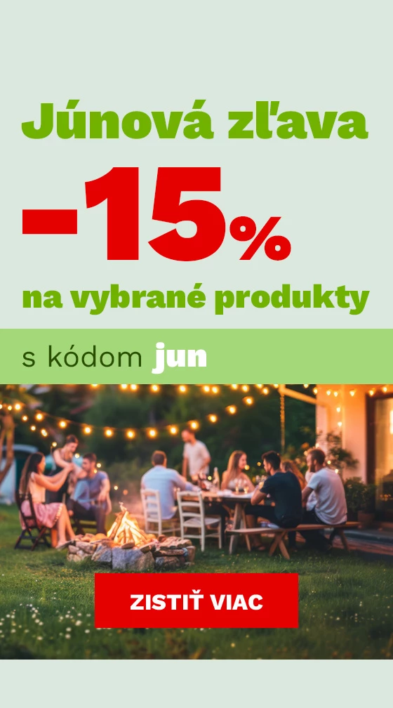ČERVNOVÁ SLEVA 15 % na vybrané produkty 2-6-6-2025
