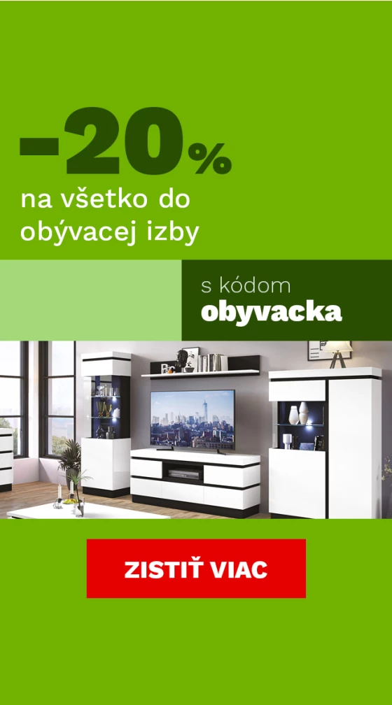 20 % na vše do obýváku 7-9-11-2025