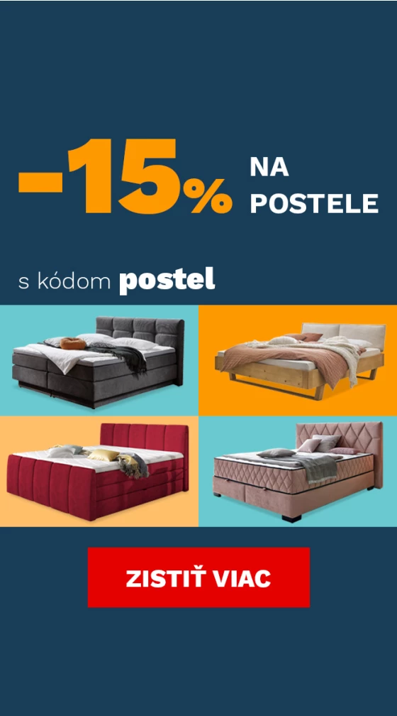 15 % na postele 8-10-2-2026