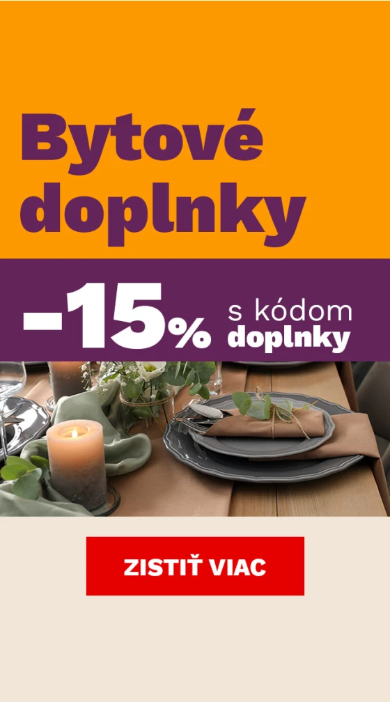 15 % na bytové doplňky 30.1. - 1.2.2026