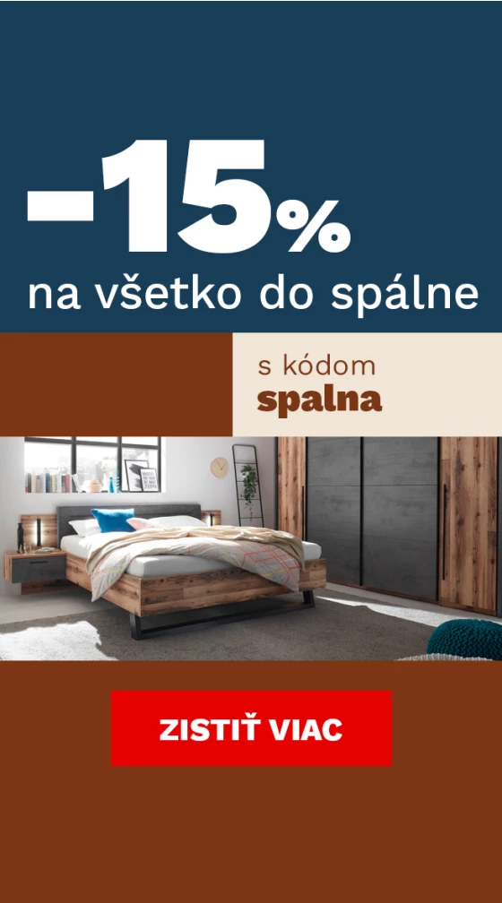 15 % na vše do ložnice 11-13-1-2026