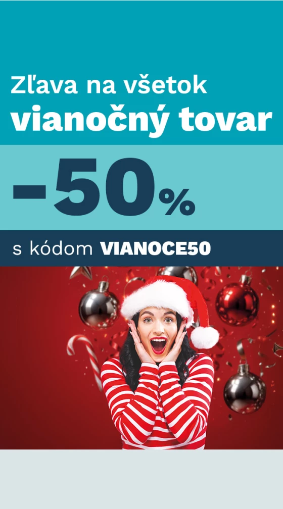 50 % na veškeré vánoční zboží 15.-26.12.2025