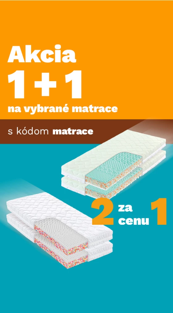 Matrace 1+1 zdarma 1-31-12-2025