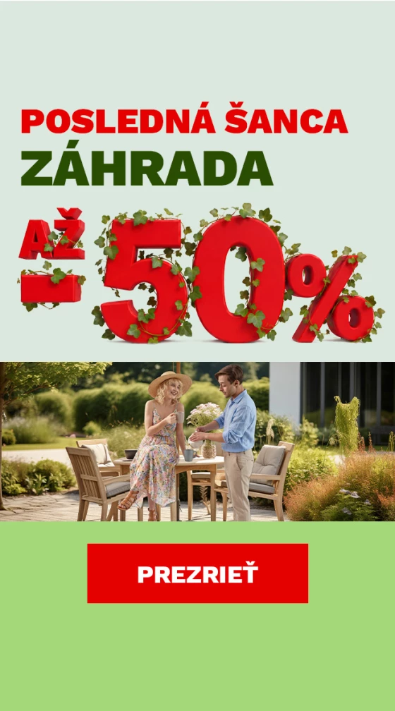 Zahrada v plném proudu - 50 %
