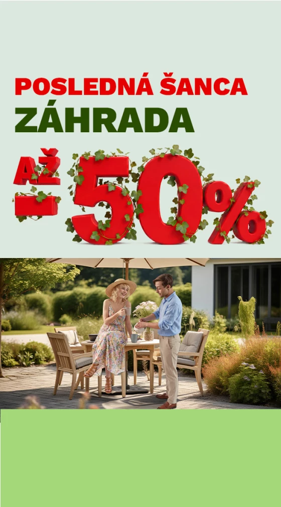Zahrada v plném proudu - 50 %