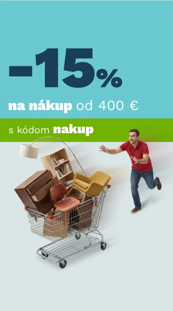 15 % na nákup od 10 000,- 30.3. - 2.4.2026