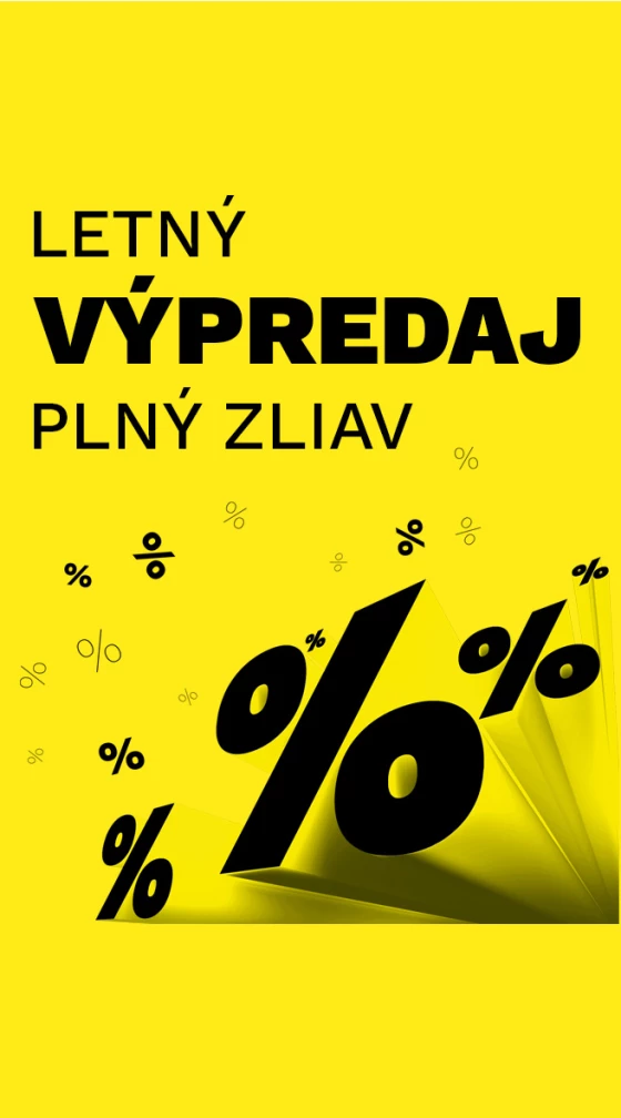 Letní VÝPRODEJ plný slev 1.6. - 15.7.2026