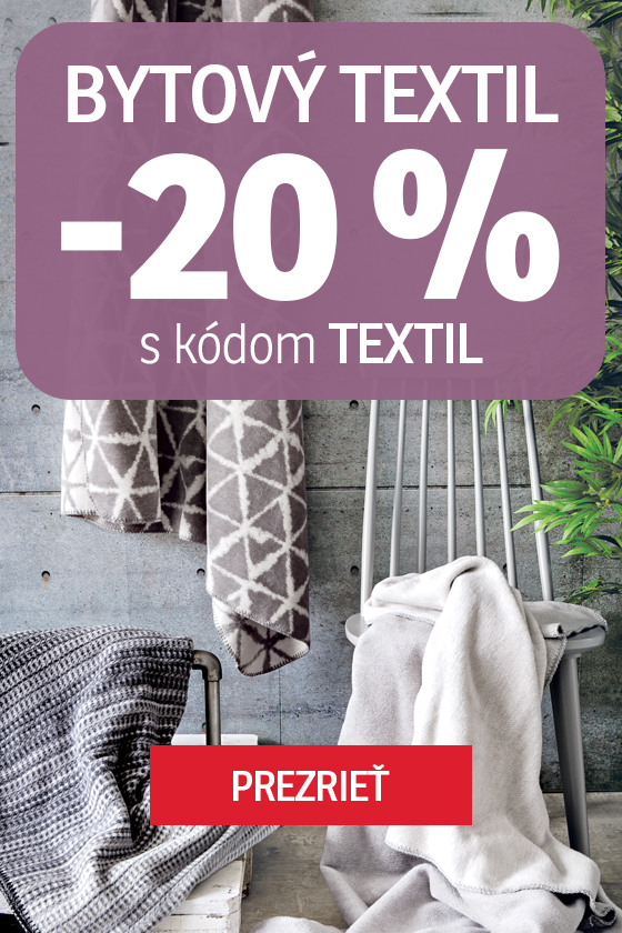 Reklamní banner - Bytový textil 20 %