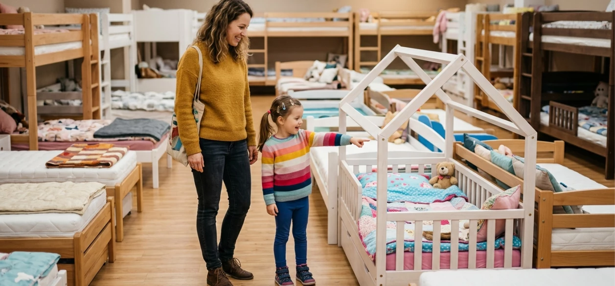 Ako vybrať prvú veľkú posteľ pre dieťa?