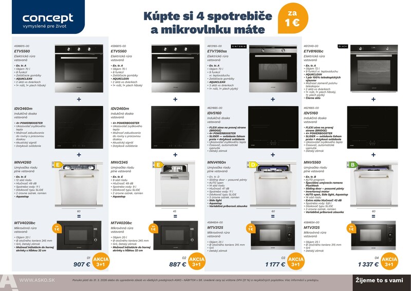 ASKO - NÁBYTOK CONCEPT ŠPECIÁLNÁ PONUKA 2026