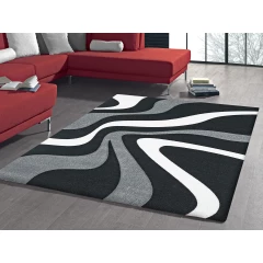 Koberec Diamond 80x150 cm, čiernobiely