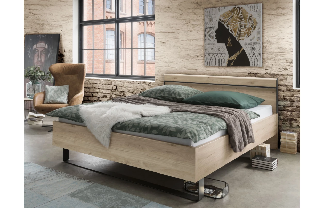 Komoda so zásuvkami Brüssel 120 cm, kamenný dub/šedá 4