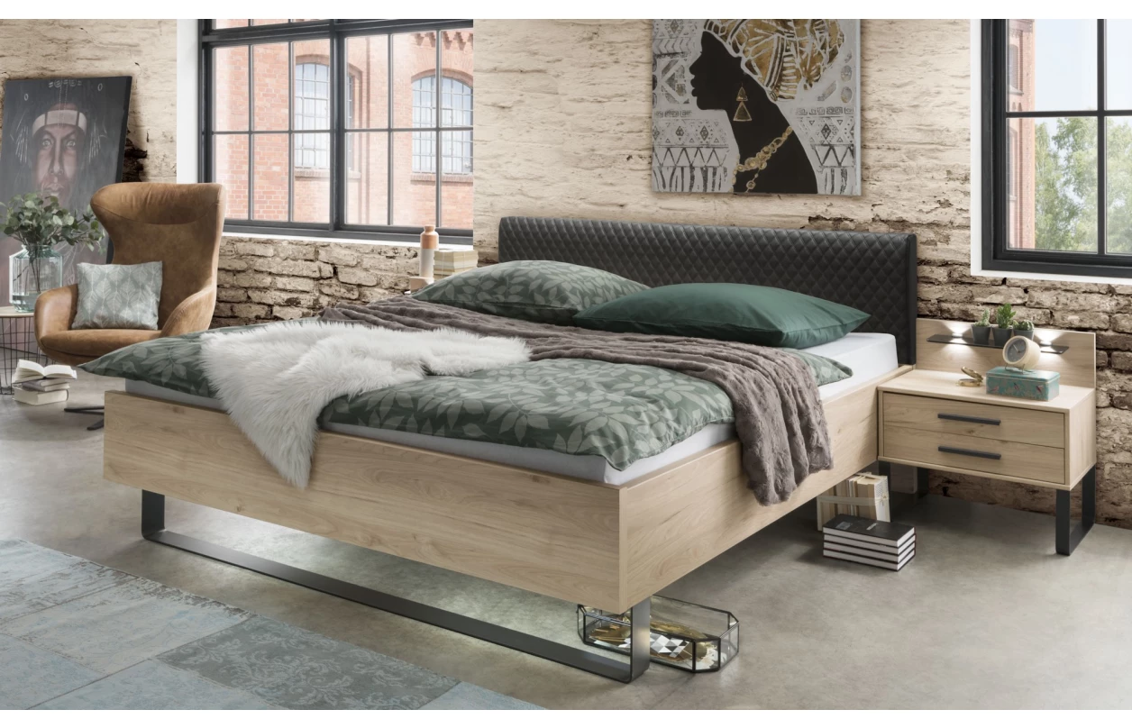 Komoda so zásuvkami Brüssel 120 cm, kamenný dub/šedá 6