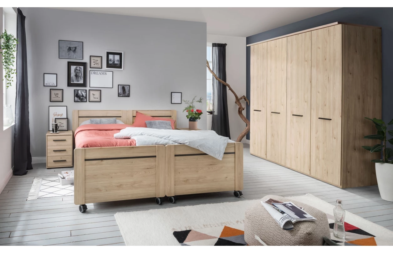 Komoda so zásuvkami Brüssel 120 cm, kamenný dub/šedá 9