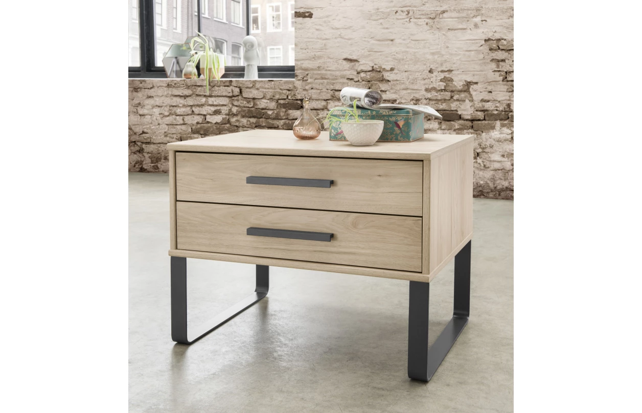 Komoda so zásuvkami Brüssel 120 cm, kamenný dub/šedá 13