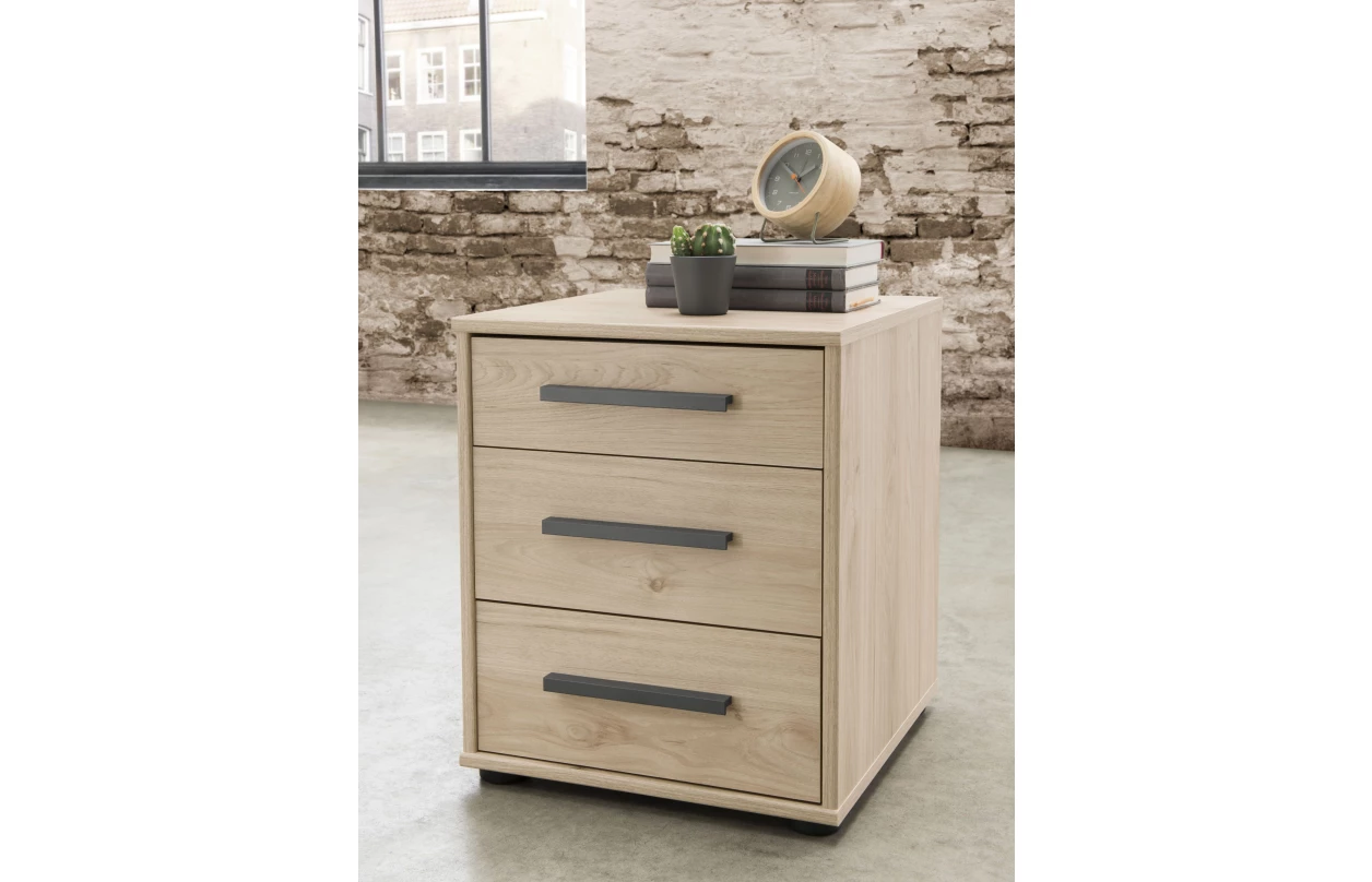 Horná lišta s osvetlením k šatníkovej skrini Brüssel 250 cm, kamenný dub 14