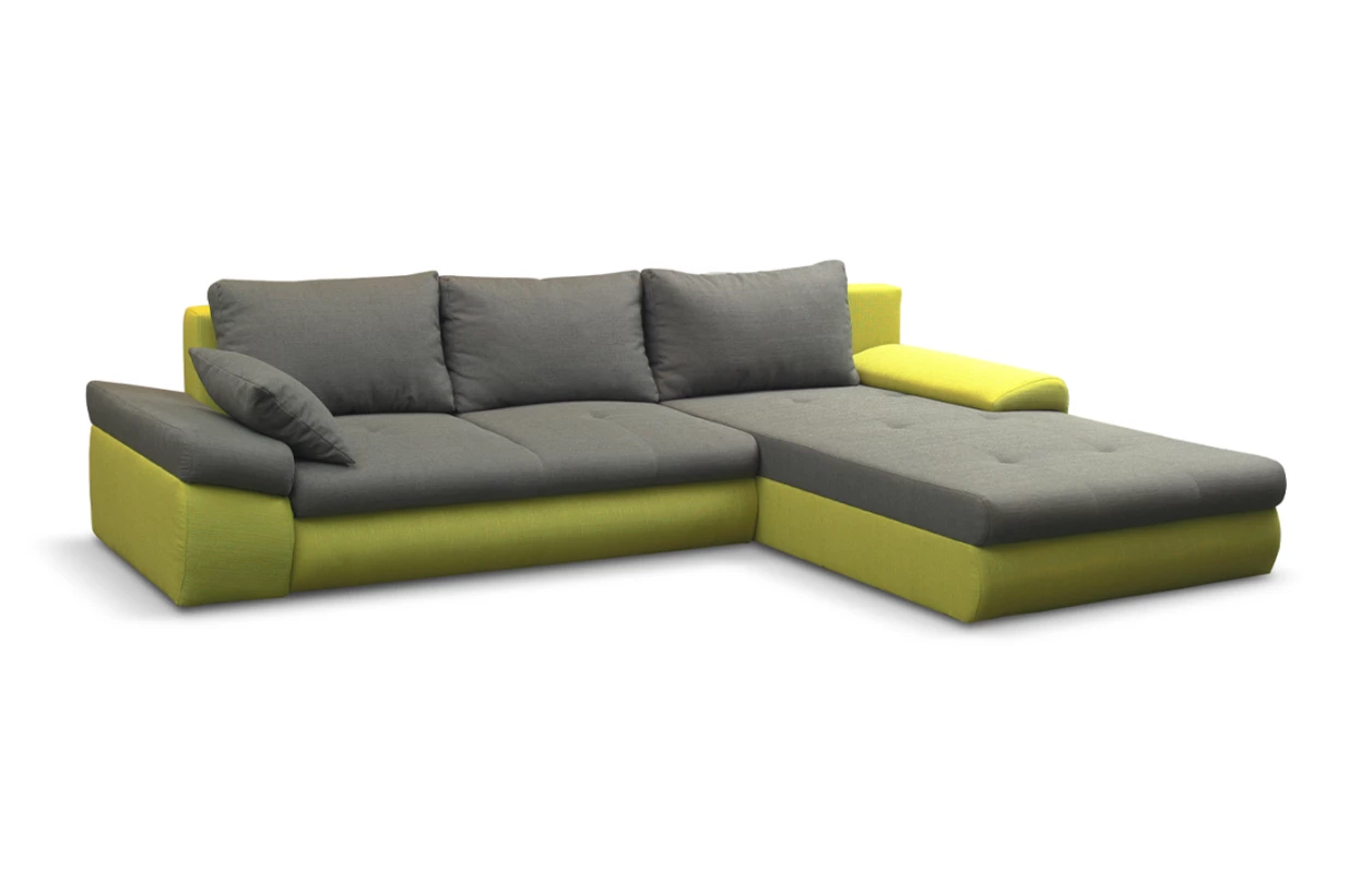 Sedacia súprava Bono Maxi, tvar U, ružová/svetlo šedá látka