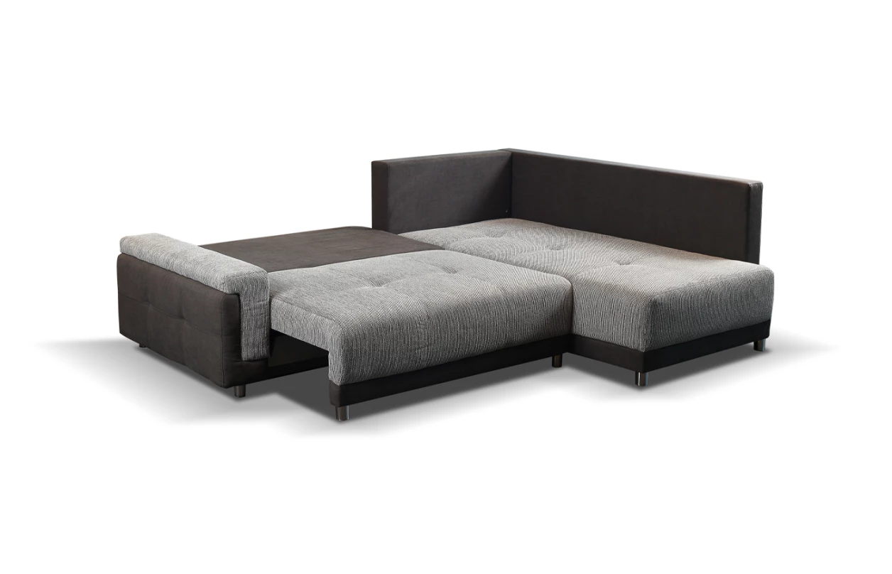 Rohová sedacia súprava Beate, žltá látka, pravý roh