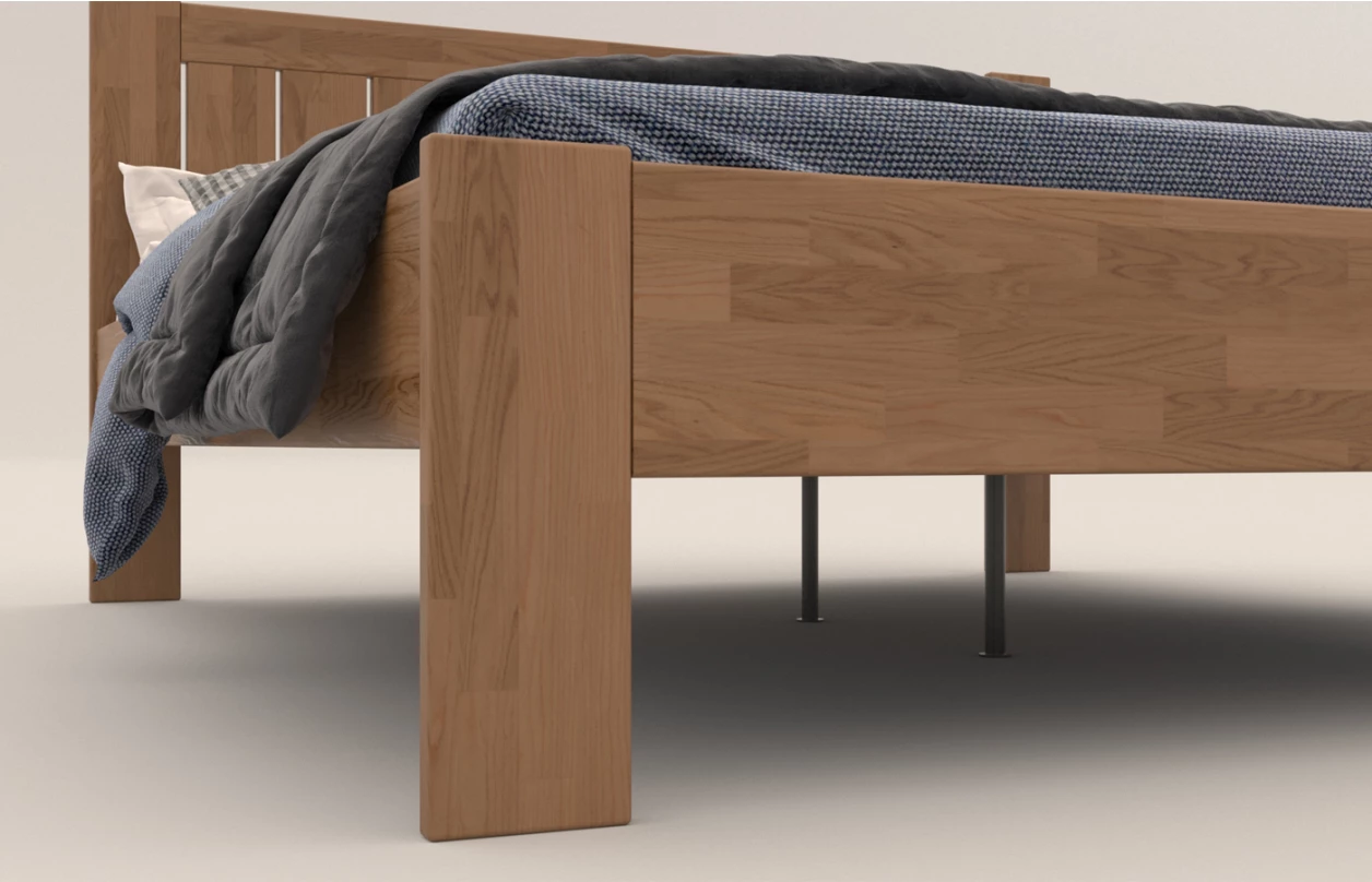 Posteľ Berta 180x200 cm, prírodny buk 3