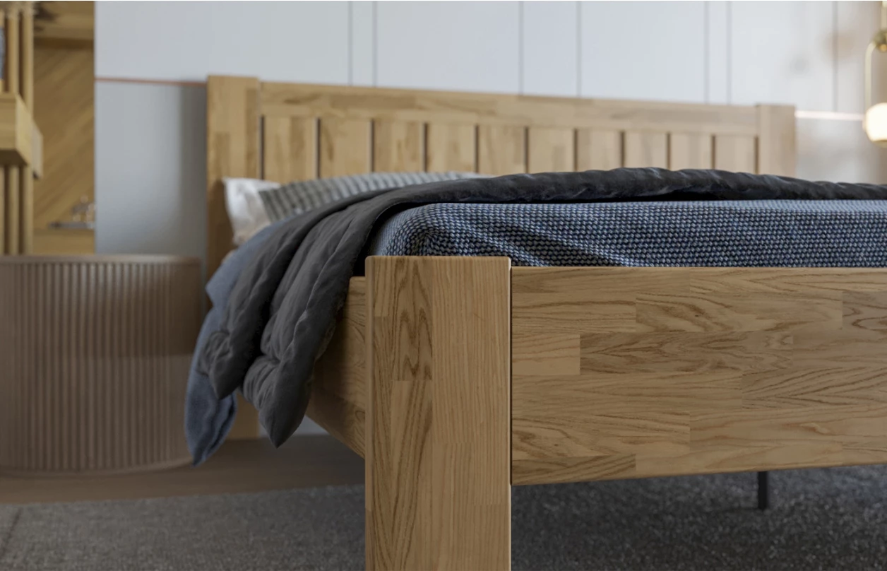 Posteľ Berta 180x200 cm, prírodny buk 7
