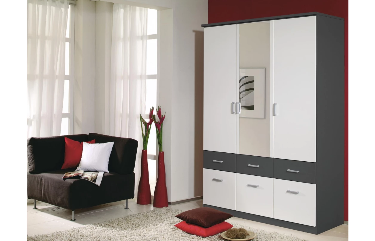 Šatníková skriňa Bremen, 91 cm, dub artisan/biela 56